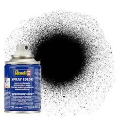 Revell 302 Black, Silk, Spray Color, 100ml