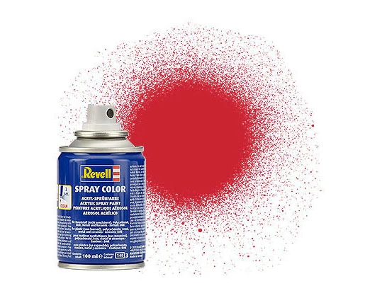 Revell 330 Fiery Red, Silk, Spray Color, 100ml 1 Revell 330 Fiery Red, Silk, Spray Color, 100ml