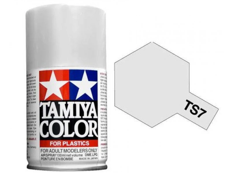 Tamiya TS-7 Racing White - 100ml Spray Can 1 Tamiya TS-7 Racing White - 100ml Spray Can