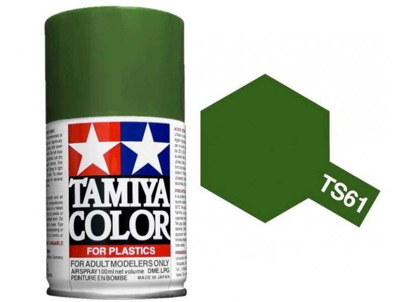 Tamiya TS-61 NATO Green - 100ml Spray Can 1 Tamiya TS-61 NATO Green - 100ml Spray Can
