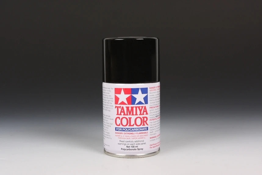 TAMIYA PS-5 BLACK SPRAY 100ML (for RC Cars) 1 TAMIYA PS-5 BLACK SPRAY 100ML (for RC Cars)