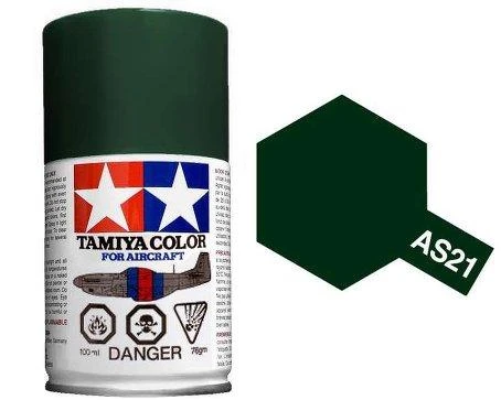 TAMIYA AS-21 DARK GREEN SPRAY 100ML 1 TAMIYA AS-21 DARK GREEN SPRAY 100ML