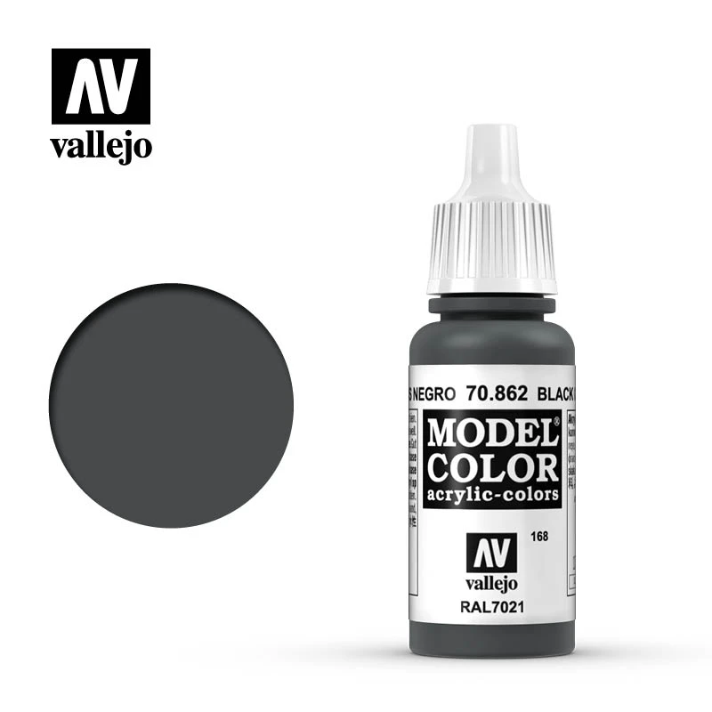 70.862 Black Grey Vallejo 17ml168 1 70.862 Black Grey Vallejo 17ml168