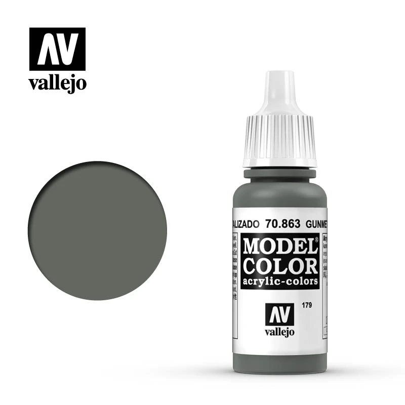 70.863 Gunmetal Grey Vallejo 17ml179 1 70.863 Gunmetal Grey Vallejo 17ml179